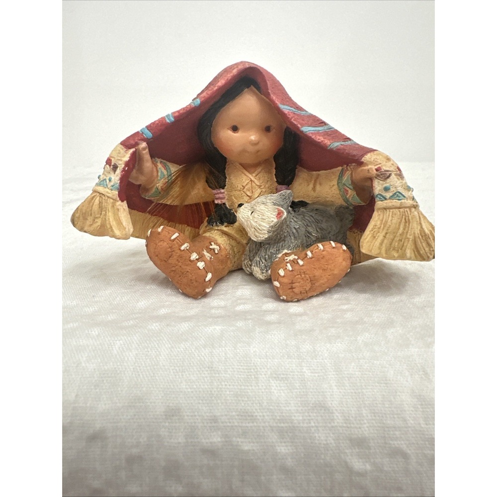 VTG 1994‎ Enesco Friends Of The Feather "Brothers Of The Earth" Figurine #115681
